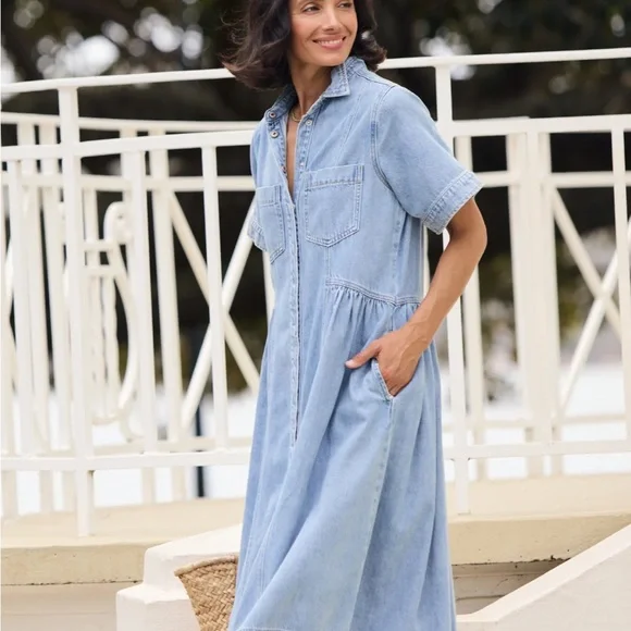 MAYE Montana Denim Shirtdress - Picture 12 of 13